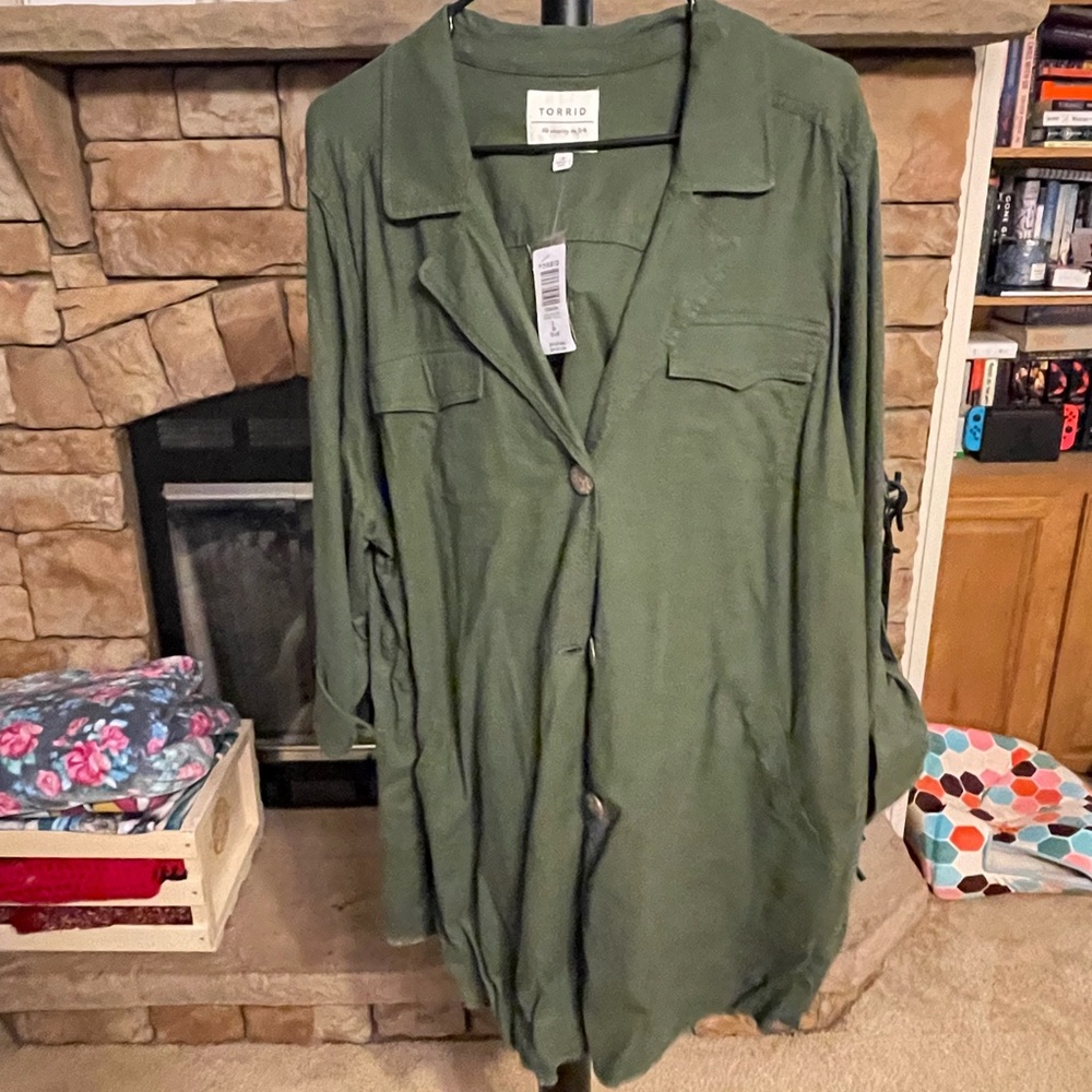 Torrid Anorak Linen Jacket
